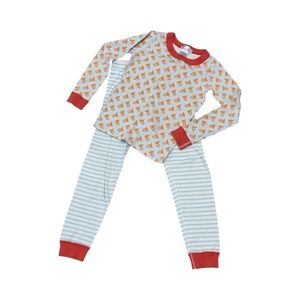 Hanna Anderson Serena & Lilly Kids Pajamas with Orange Blue Sailboat Unisex  6/7